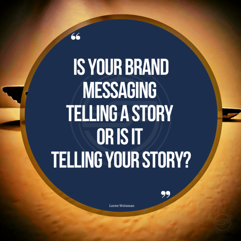 Telling your story or sharing someone else’s messaging and story?