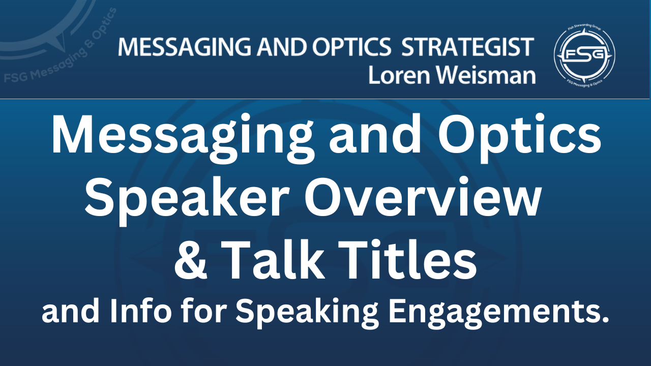 Messaging and Optics Speaker overview and talk Titles