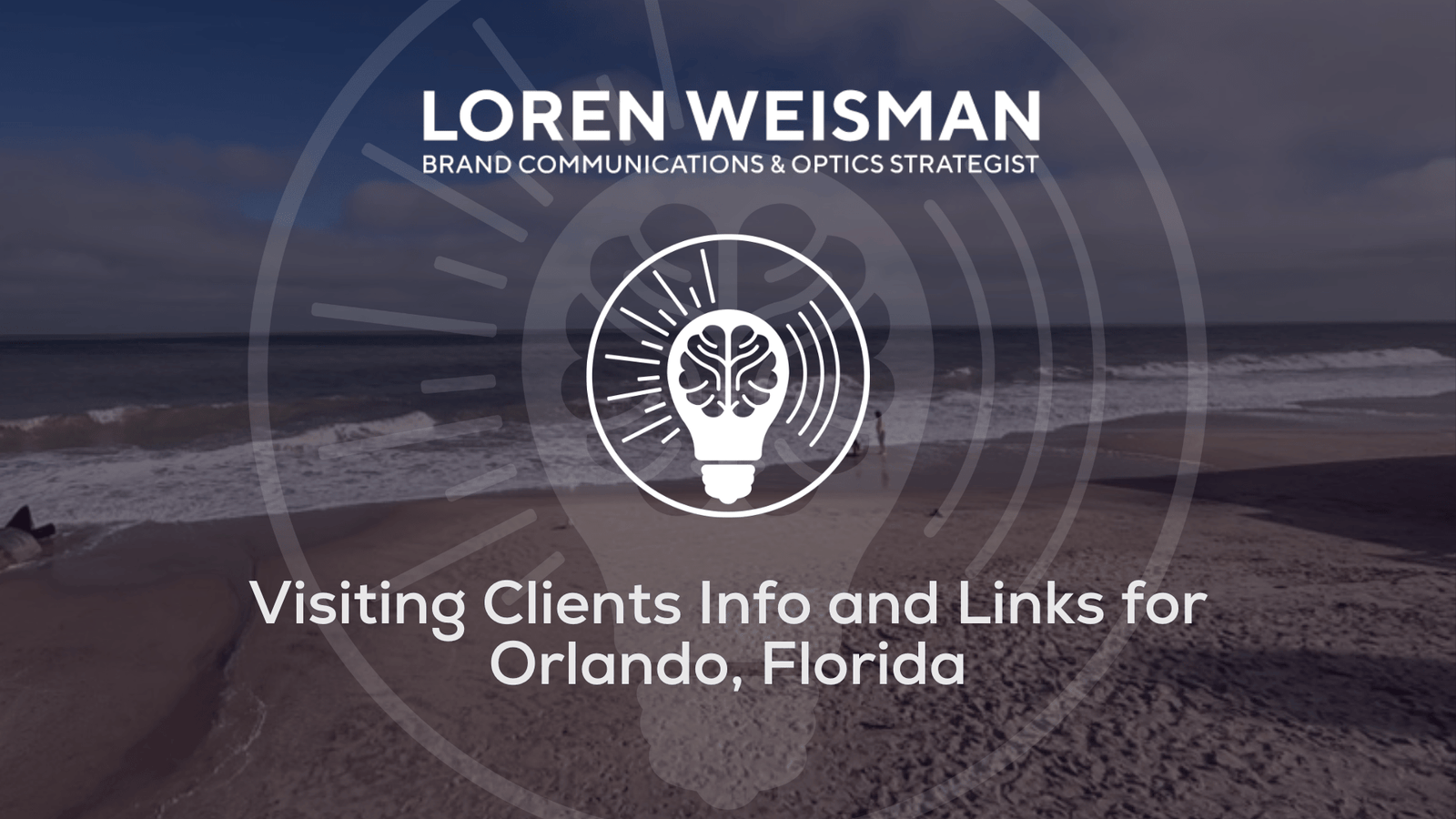 Visiting Clients Info and Links for Orlando