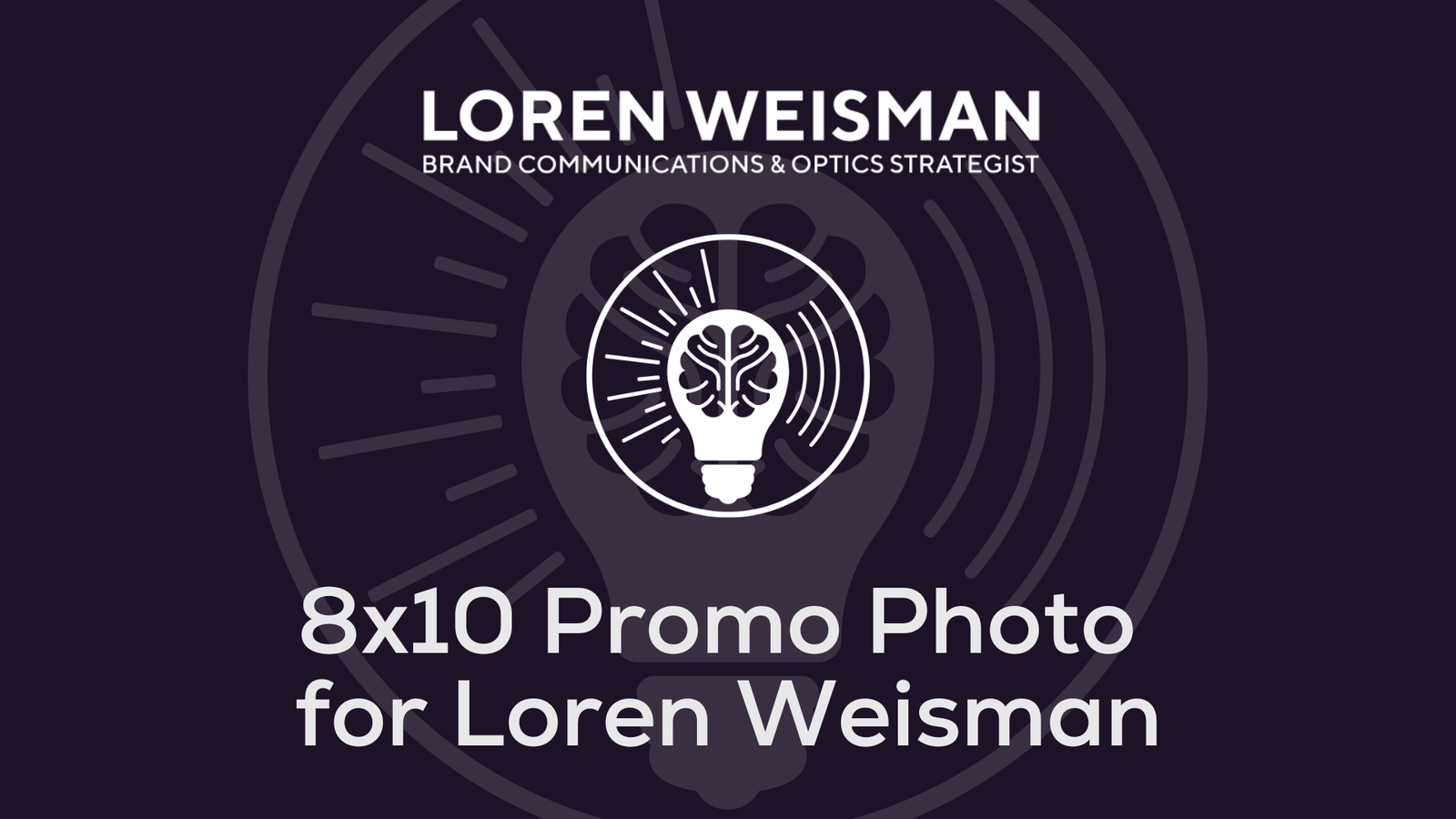 8×10 Promo Photo for Loren Weisman