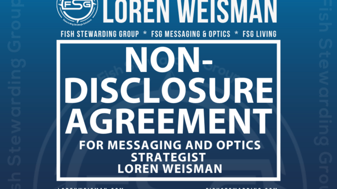 non disclosure agreement for messaging and optics strategist loren weisman