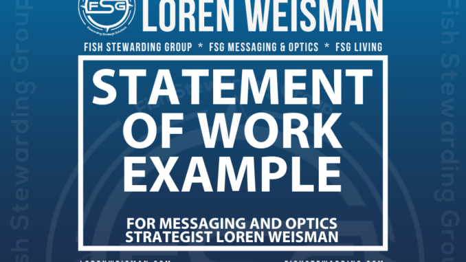 statement of work example, messaging and optics strategist