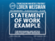 statement of work example, messaging and optics strategist