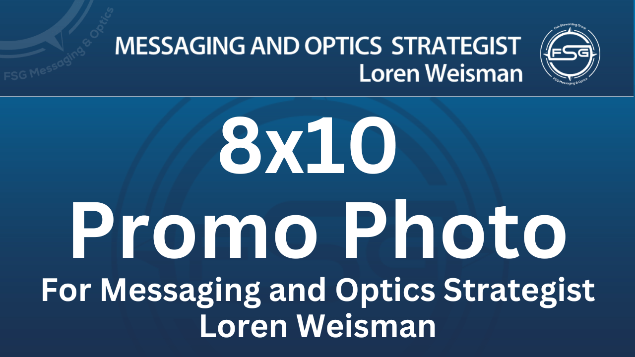 8x10 Promo Photo for Messaging and Optics strategist Loren Weisman