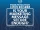 is your marketing message secure enough, featured image, messaging and optics strategist