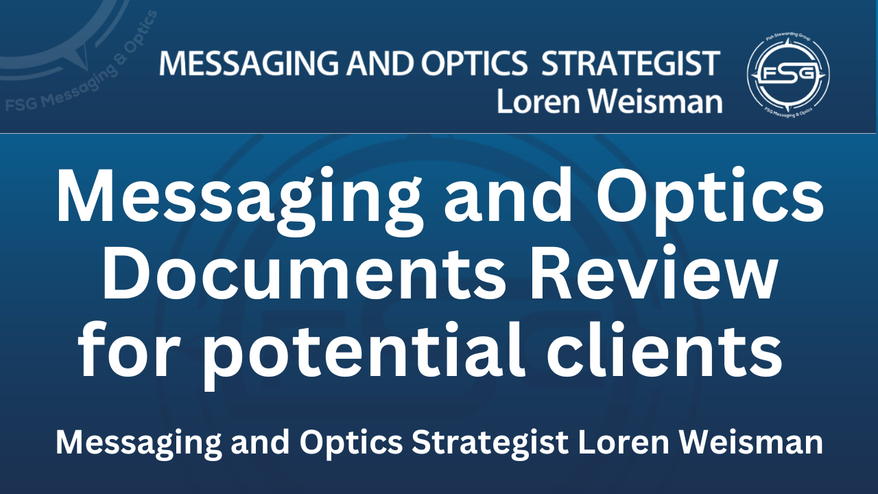 messaging and optics documents, loren weisman, potential clients, featured image