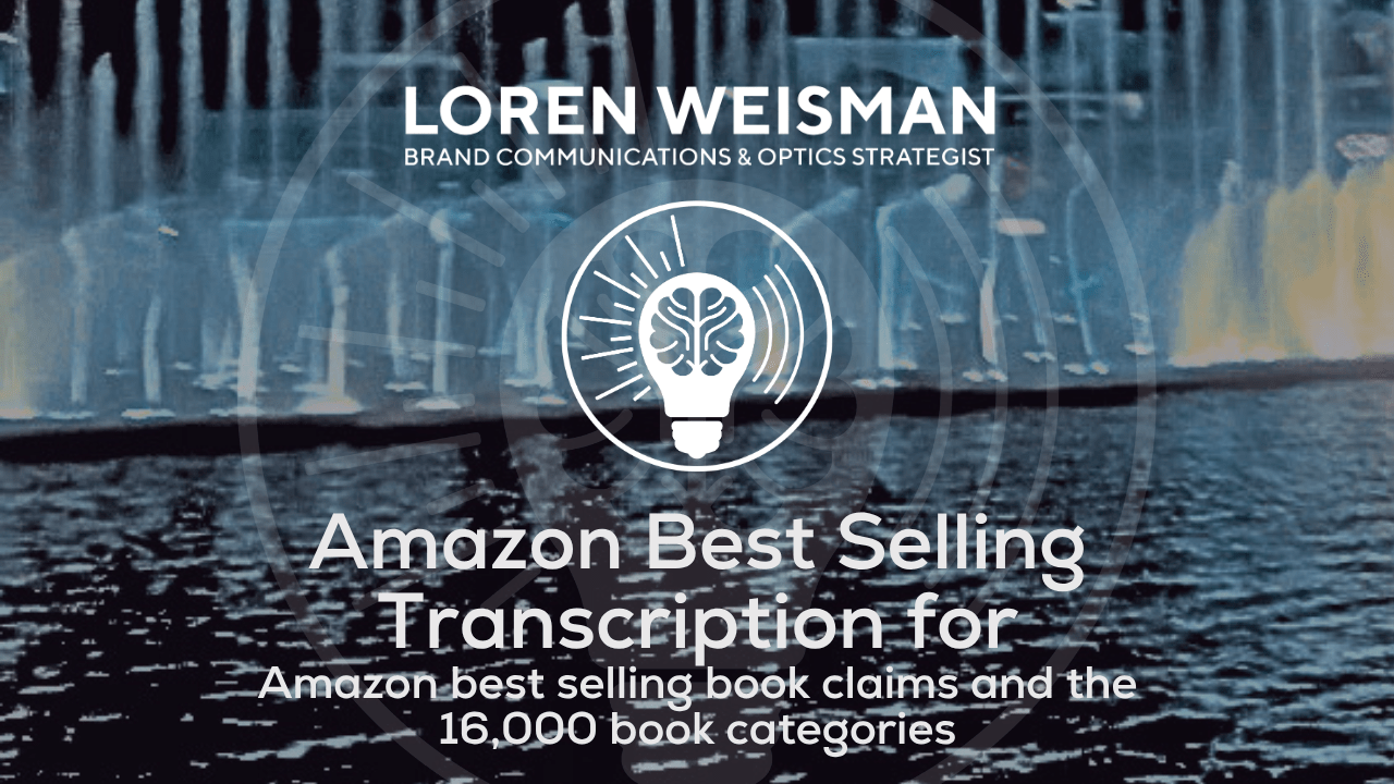 Amazon Best Selling Transcription, for Amazon best selling book claims and the 16,000 book categories
