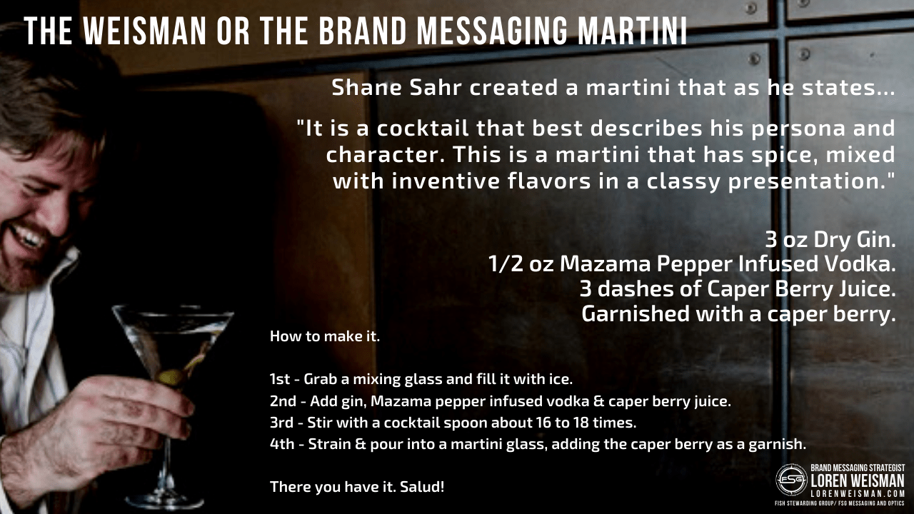 Brand Communications and Optics Strategist Transcription, Weisman Martini Photo