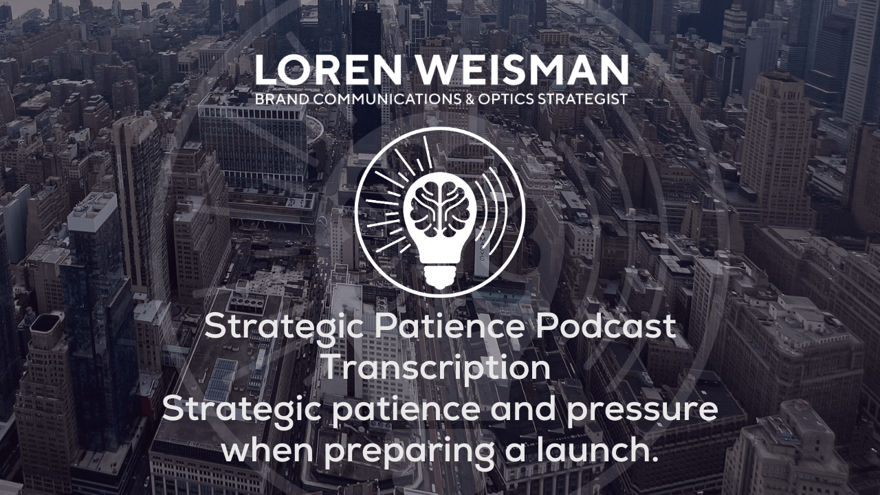 Strategic Patience Podcast Transcription
