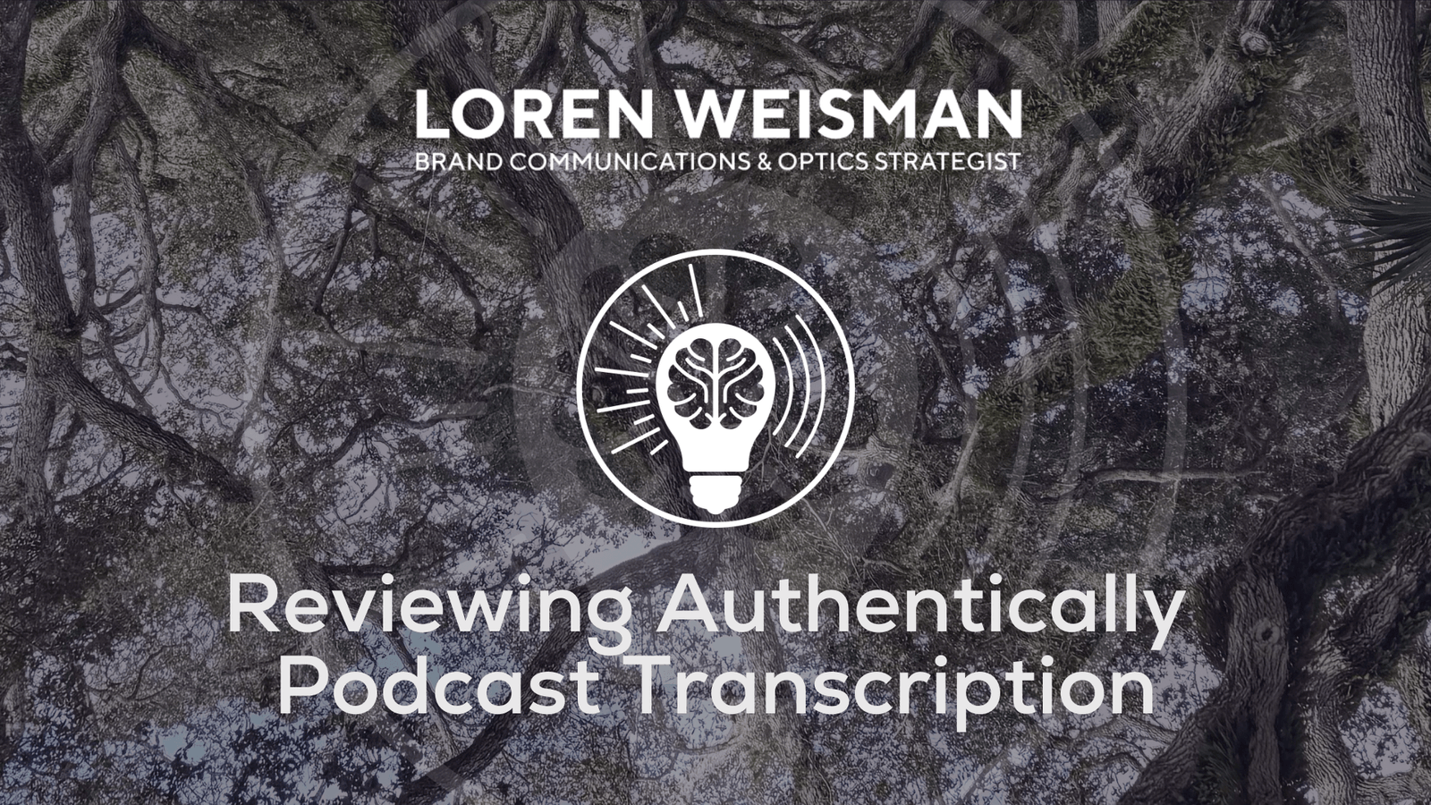 Reviewing authentically Transcription