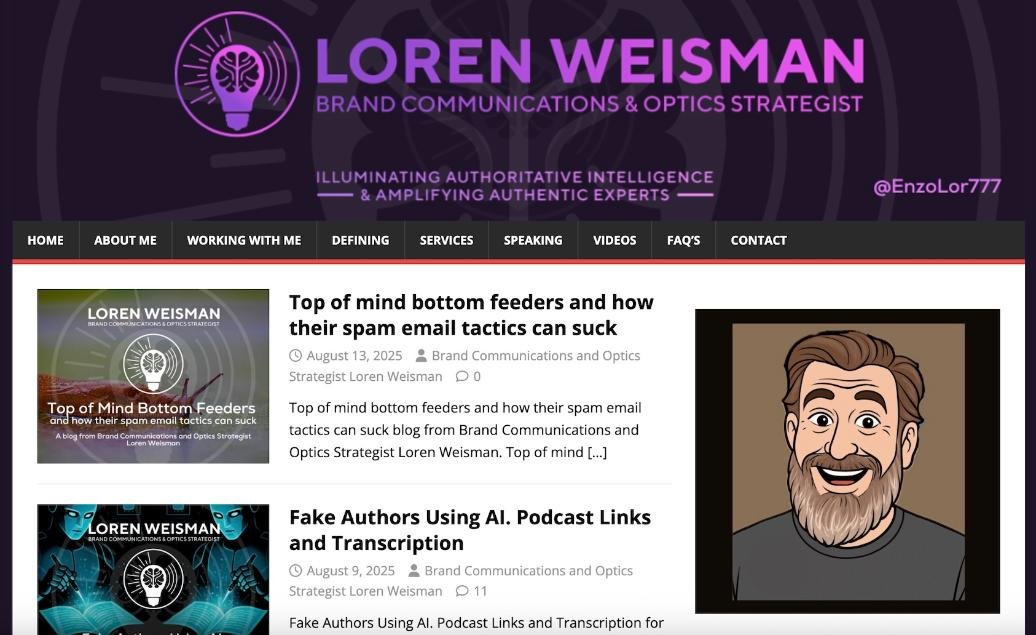 studies have shown, loren weisman website
