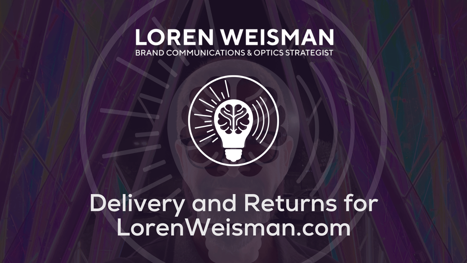 Delivery and Returns for LorenWeisman.com