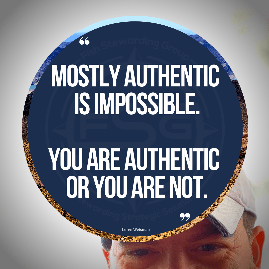Motivation vs Information, mostly authentic is impossible you are authentic or you are not