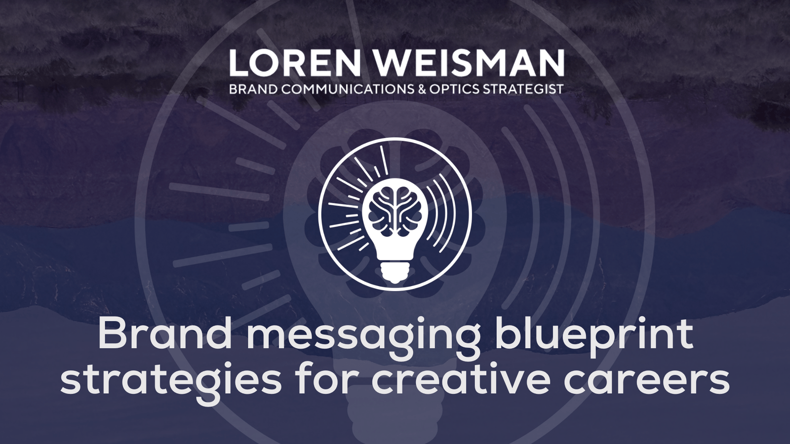 Brand messaging blueprint strategies for creative careers.