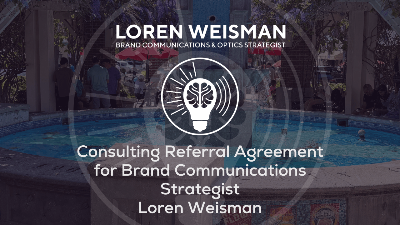 Consulting Referral Agreement for Brand Communications Strategist