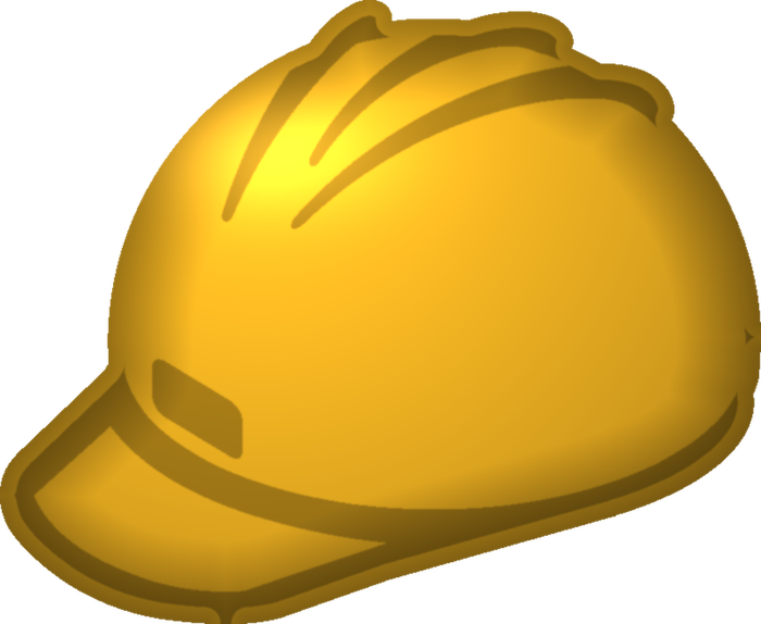 A yellow hard hat