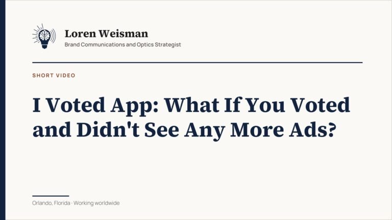I Voted App: What If You Voted and Didn’t See Any More Ads?