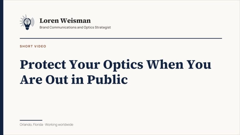 Protect Your Optics When You Are Out in Public
