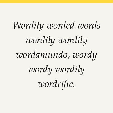 The first lines of the Opening Thought in chapter one, set in italics